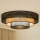 Brilagi - LED-kattovalaisin DAKOTA LUNETA LED/12W/230V halkaisija 60 cm 3000K/4000K/6400K musta/beige