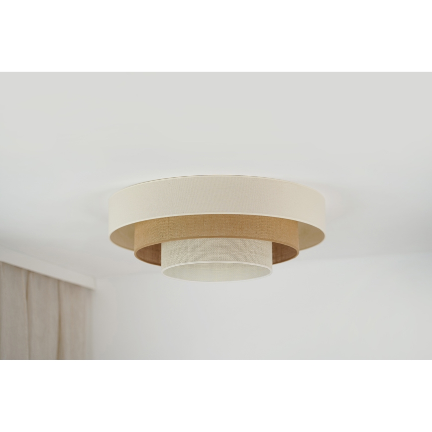 Brilagi - LED-kattovalaisin DENVER LUNETA LED/12W/230V halkaisija 60 cm 3000K/4000K/6400K beige/kerma