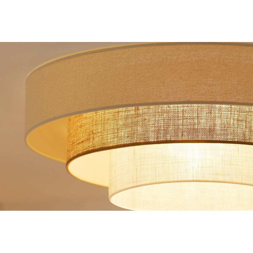 Brilagi - LED-kattovalaisin DENVER LUNETA LED/12W/230V halkaisija 60 cm 3000K/4000K/6400K beige/kerma