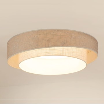 Brilagi - LED-kattovalaisin DOVER SHINE LED/26W/230V halkaisija 60 cm harmaa/kerma