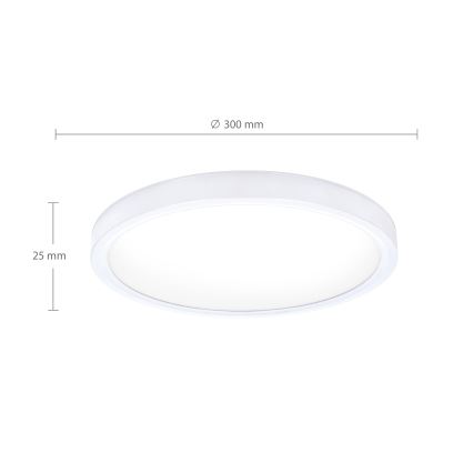 Brilagi - LED-kattovalaisin ESTELA LED/18W/230V valkoinen
