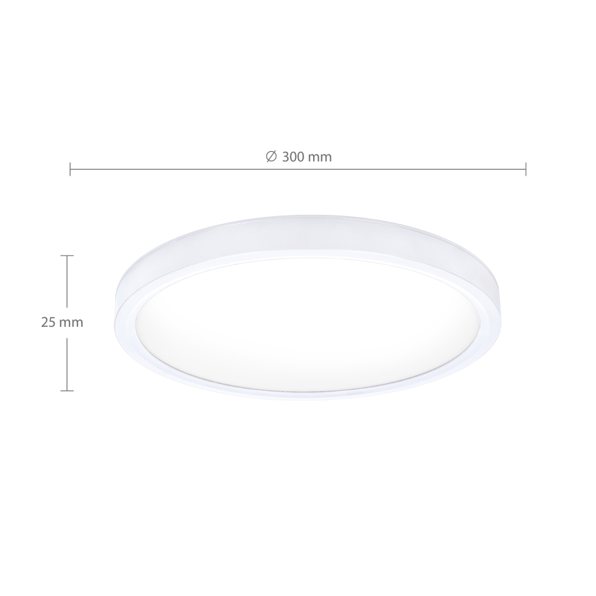Brilagi - LED-kattovalaisin ESTELA LED/18W/230V valkoinen