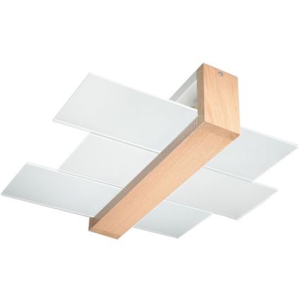 Brilagi -  LED-kattovalaisin HERA 2xE27/7,5W/230V puu