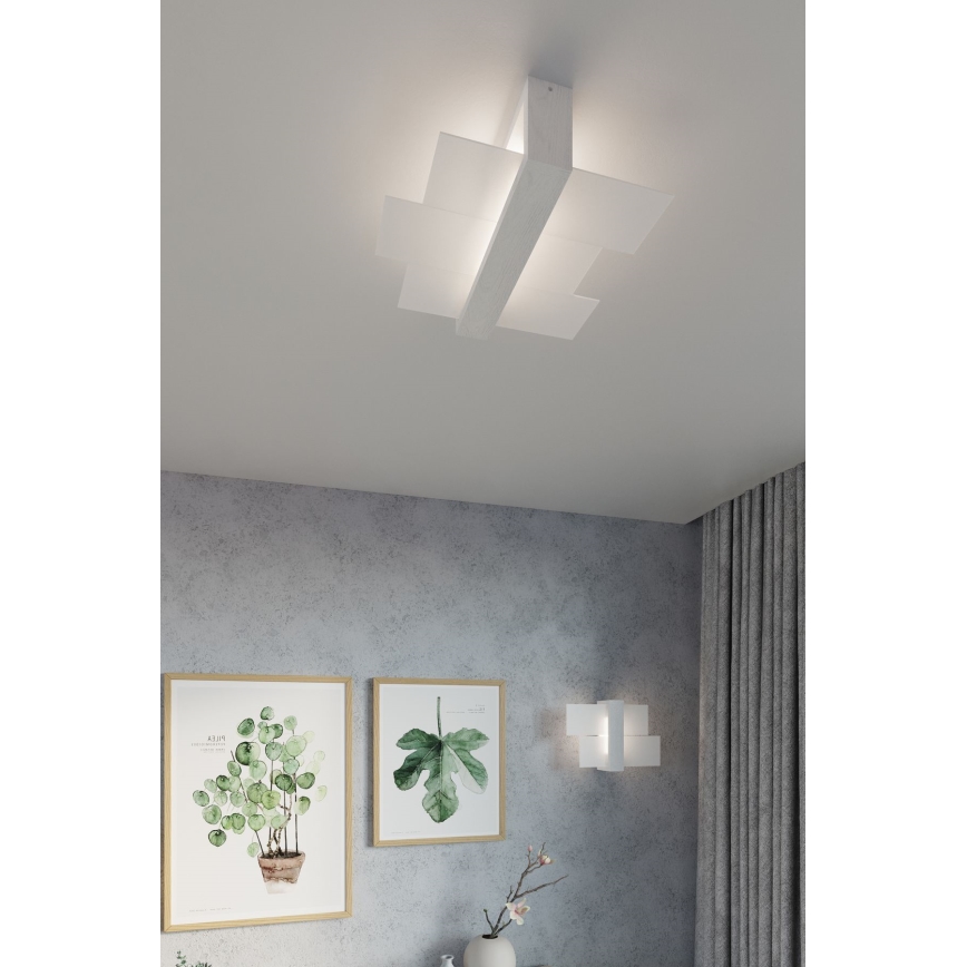 Brilagi -  LED-kattovalaisin HERA 2xE27/7,5W/230V valkoinen
