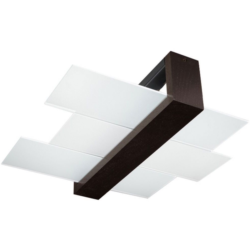 Brilagi -  LED-kattovalaisin HERA 2xE27/7,5W/230V wenge