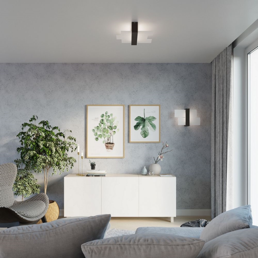 Brilagi -  LED-kattovalaisin HERA 2xE27/7,5W/230V wenge