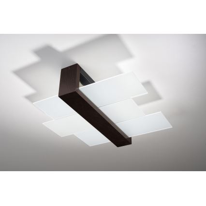 Brilagi -  LED-kattovalaisin HERA 2xE27/7,5W/230V wenge
