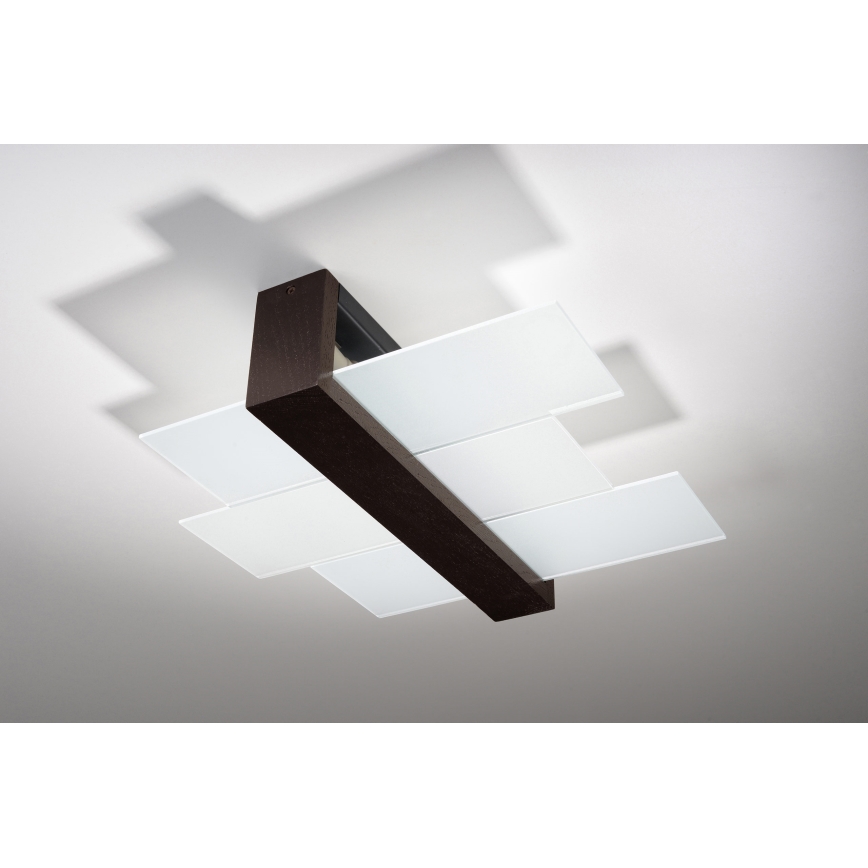 Brilagi -  LED-kattovalaisin HERA 2xE27/7,5W/230V wenge