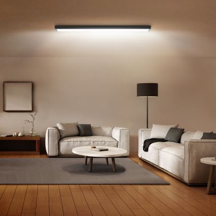 Brilagi - LED-kattovalaisin kylpyhuoneeseen FRAME LED/50W/230V 120x30 cm IP44 musta