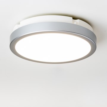 Brilagi - LED-kattovalaisin kylpyhuoneeseen PERA 18W/230V halkaisija 22 cm IP65 hopea