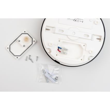 Brilagi - LED-kattovalaisin kylpyhuoneeseen PERA LED/12W/230V halkaisija 18 cm IP65 musta