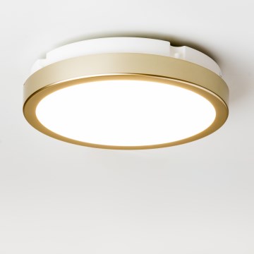 Brilagi - LED-kattovalaisin kylpyhuoneeseen PERA LED/18W/230V halkaisija 22 cm IP65 kulta