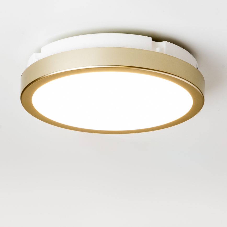 Brilagi - LED-kattovalaisin kylpyhuoneeseen PERA LED/18W/230V halkaisija 22 cm IP65 kulta