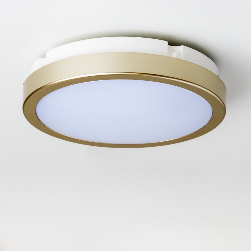 Brilagi - LED-kattovalaisin kylpyhuoneeseen PERA LED/18W/230V halkaisija 22 cm IP65 kulta