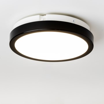 Brilagi - LED-kattovalaisin kylpyhuoneeseen PERA LED/18W/230V halkaisija 22 cm IP65 musta