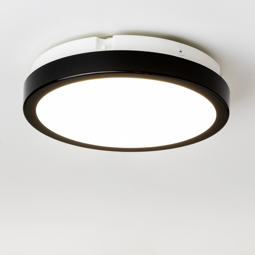 Brilagi - LED-kattovalaisin kylpyhuoneeseen PERA LED/18W/230V halkaisija 22 cm IP65 musta