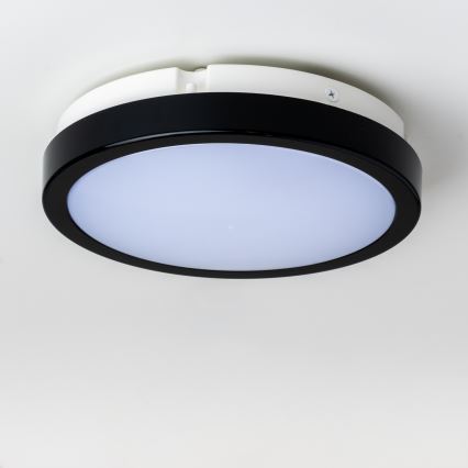 Brilagi - LED-kattovalaisin kylpyhuoneeseen PERA LED/18W/230V halkaisija 22 cm IP65 musta