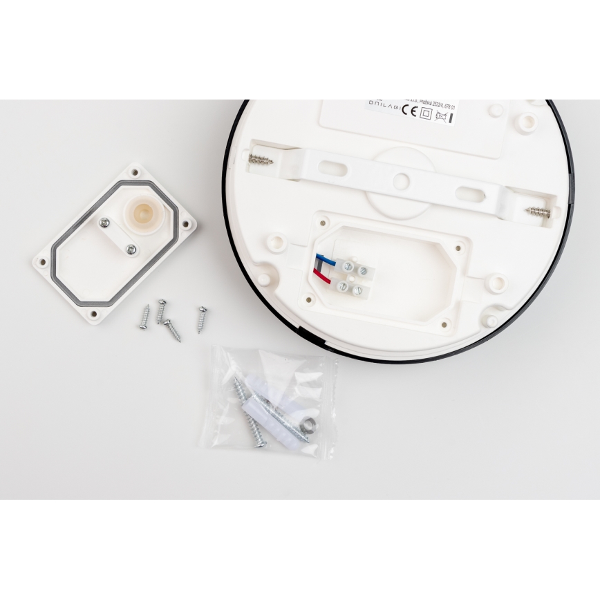 Brilagi - LED-kattovalaisin kylpyhuoneeseen PERA LED/18W/230V halkaisija 22 cm IP65 musta