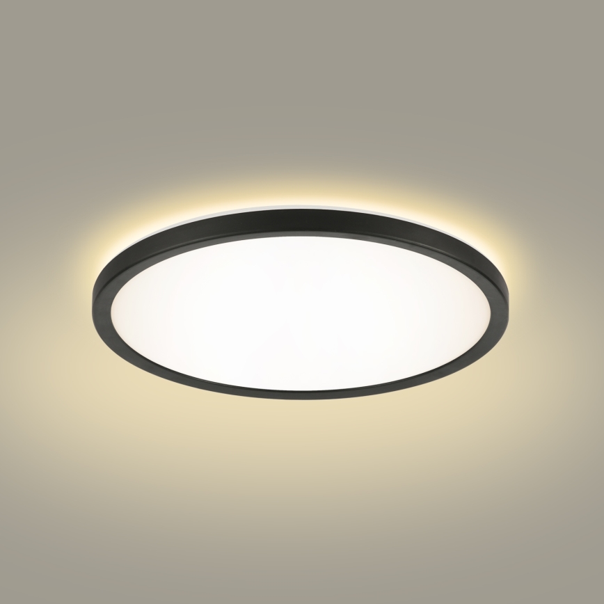 Brilagi - LED-kattovalaisin kylpyhuoneeseen ULTRA SLIM LED/12W/230V halkaisija 22,5 cm musta IP54