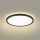 Brilagi - LED-kattovalaisin kylpyhuoneeseen ULTRA SLIM LED/12W/230V halkaisija 22,5 cm musta IP54