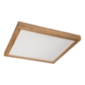 Brilagi - LED Kattovalaisin kylpyhuoneeseen WOODY FRAME LED/40W/230V 60x60 cm IP44 tammi