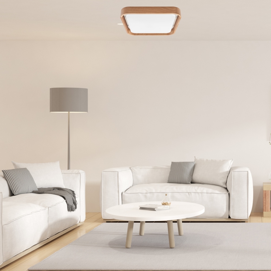 Brilagi - LED-kattovalaisin MANAROLA CUBIC LED/24W/230V 3000-6500K tammi + +kaukosäädin