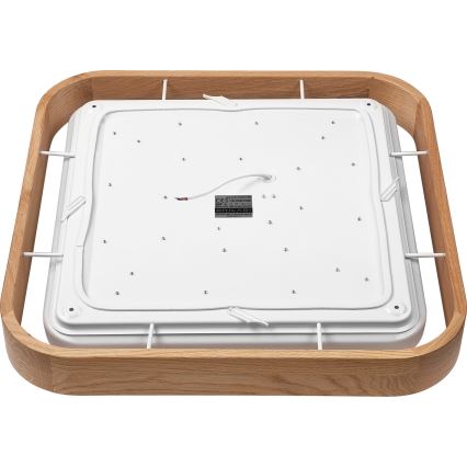 Brilagi - LED-kattovalaisin MANAROLA CUBIC LED/24W/230V 3000-6500K tammi + +kaukosäädin