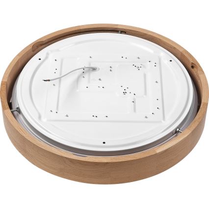 Brilagi - LED-kattovalaisin MANAROLA SMART LED/24W/230V 2700-6500K tammi halkaisija 41 cm Wi-Fi + kauko-ohjaus Tuya