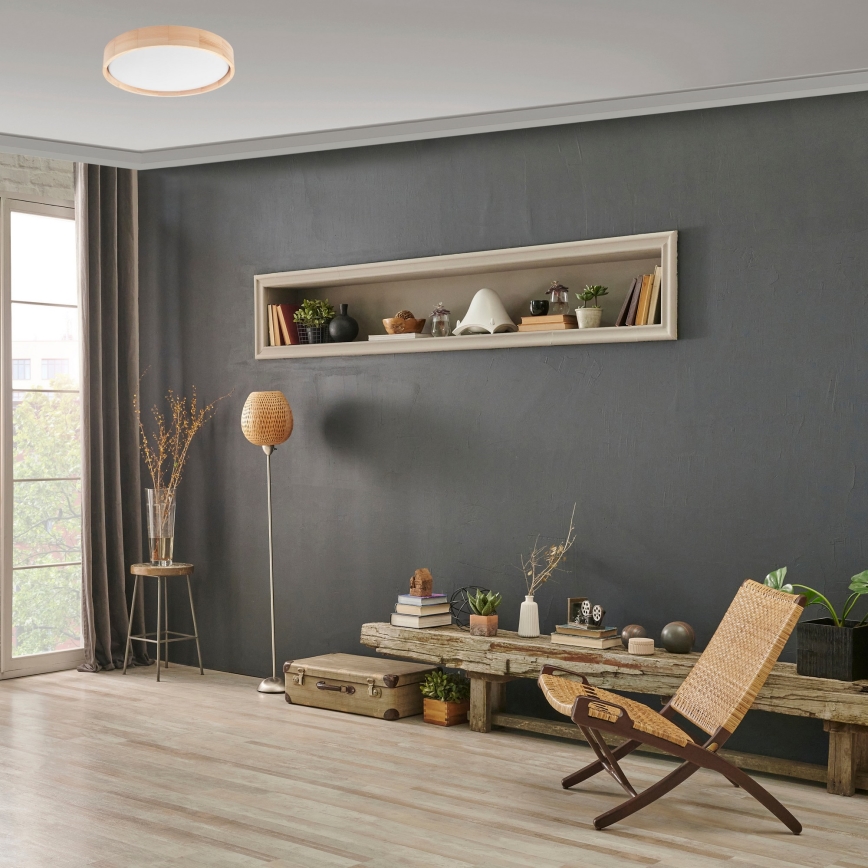 Brilagi - LED-kattovalaisin MANAROLA SMART LED/24W/230V 2700-6500K halkaisija 41 cm Wi-Fi + kauko-ohjaus Tuya