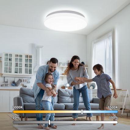 Brilagi - LED-kattovalaisin MILKY WAY LED/24W/230V 3000/4000/6500K halkaisija 38 cm