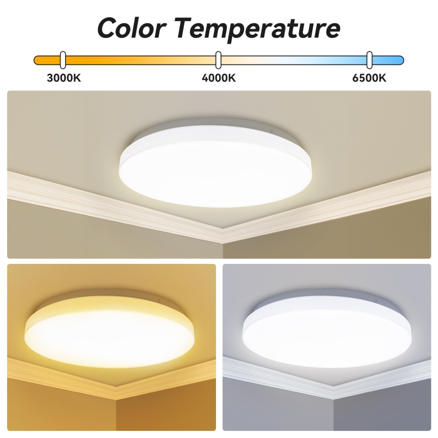 Brilagi - LED-kattovalaisin MILKY WAY LED/24W/230V 3000/4000/6500K halkaisija 38 cm