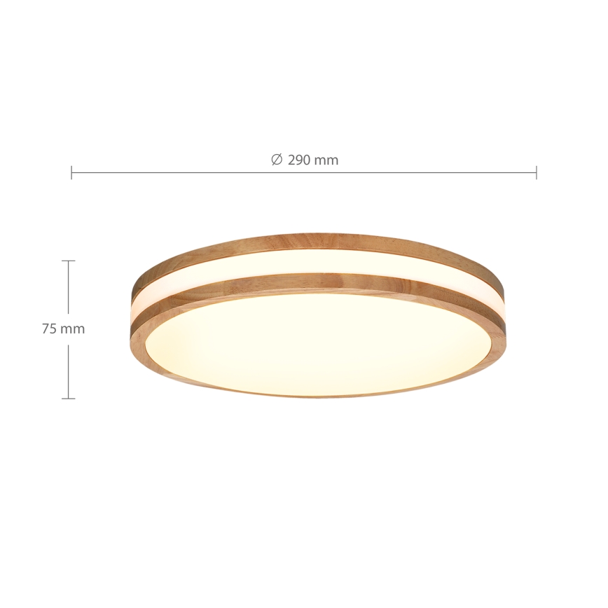 Brilagi - LED-kattovalaisin MOLINA LED/24W/230V tammi
