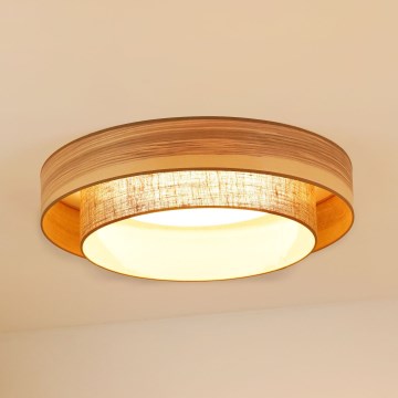 Brilagi - LED-kattovalaisin MONTANA BOHO LED/26W/230V halkaisija 60 cm ruskea