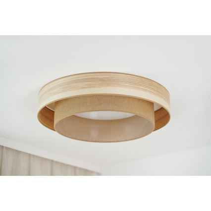 Brilagi - LED-kattovalaisin MONTANA BOHO LED/26W/230V halkaisija 60 cm ruskea