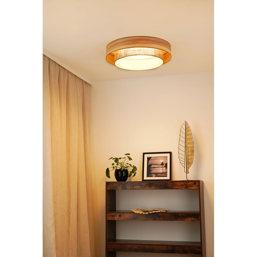 Brilagi - LED-kattovalaisin MONTANA BOHO LED/26W/230V halkaisija 60 cm ruskea