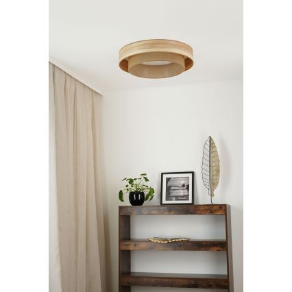 Brilagi - LED-kattovalaisin MONTANA BOHO LED/26W/230V halkaisija 60 cm ruskea