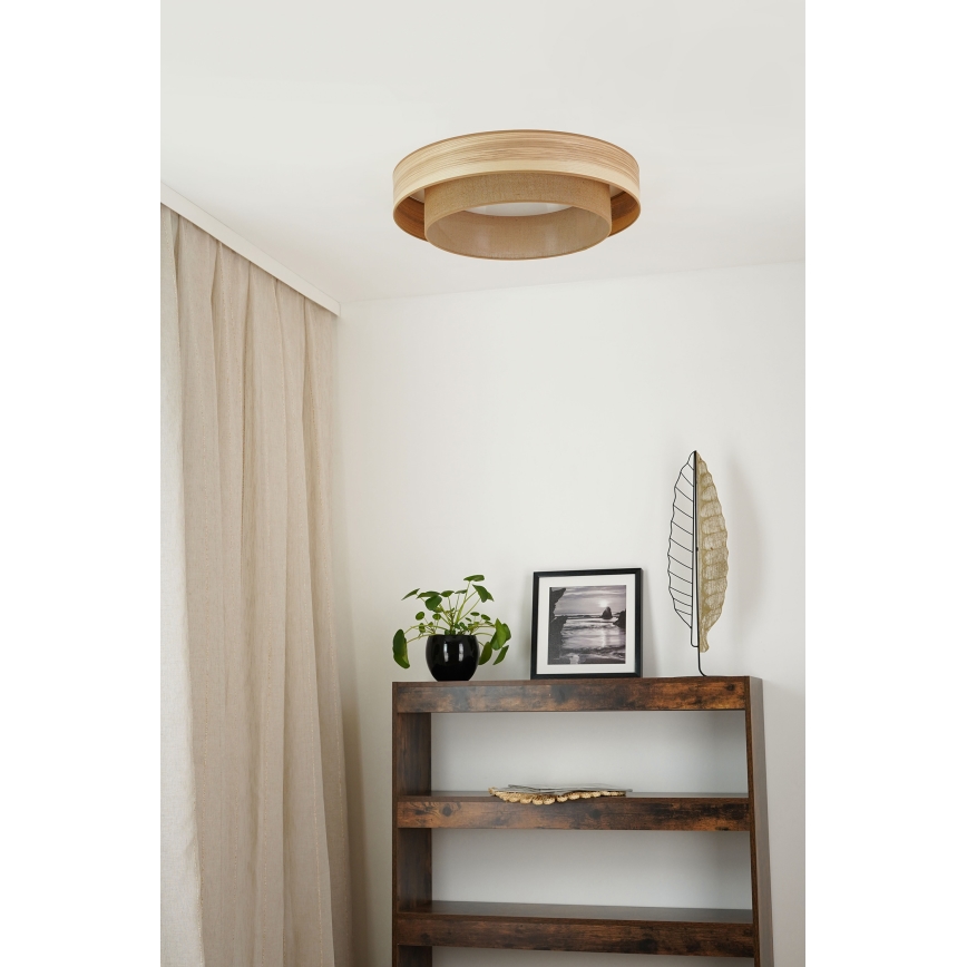 Brilagi - LED-kattovalaisin MONTANA BOHO LED/26W/230V halkaisija 60 cm ruskea