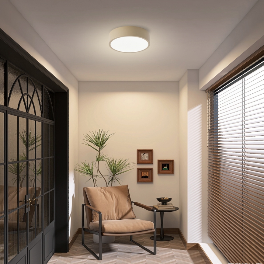 Brilagi - LED-kattovalaisin POOL LED/18W/230V 3000/4500/6000K, halkaisija 20 cm, beige