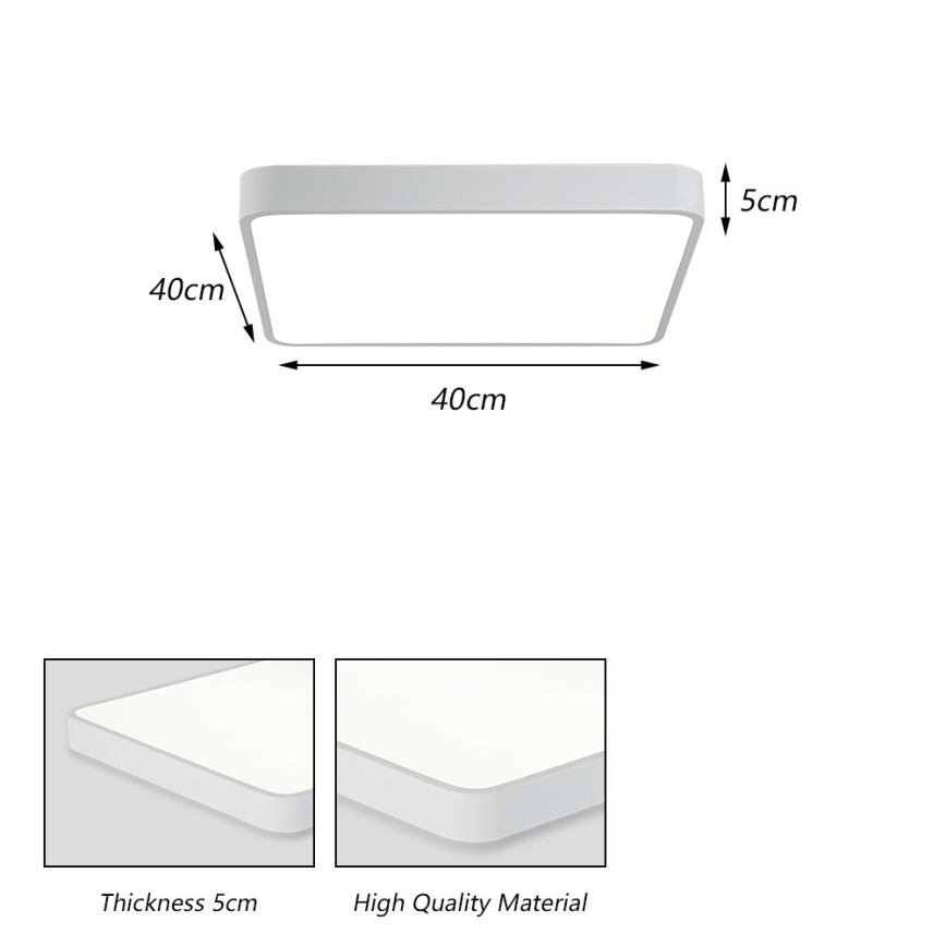 Brilagi - LED-kattovalaisin POOL LED/36W/230V 3000/4500/6000K 40x40 cm valkoinen