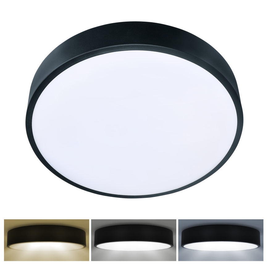 Brilagi - LED-kattovalaisin POOL LED/36W/230V 3000/4500/6000K halkaisija 30 cm musta