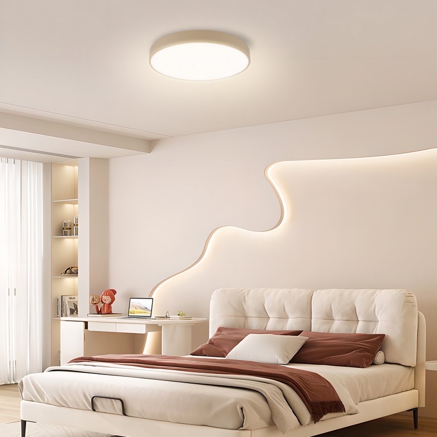 Brilagi - Himmennettävä kattovalaisin POOL SMART LED/48W/230V 3000-6000K 40 cm Wi-Fi Tuya beige + kaukosäädin