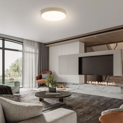 Brilagi - Himmennettävä kattovalaisin POOL SMART LED/48W/230V 3000-6000K 40 cm Wi-Fi Tuya beige + kaukosäädin
