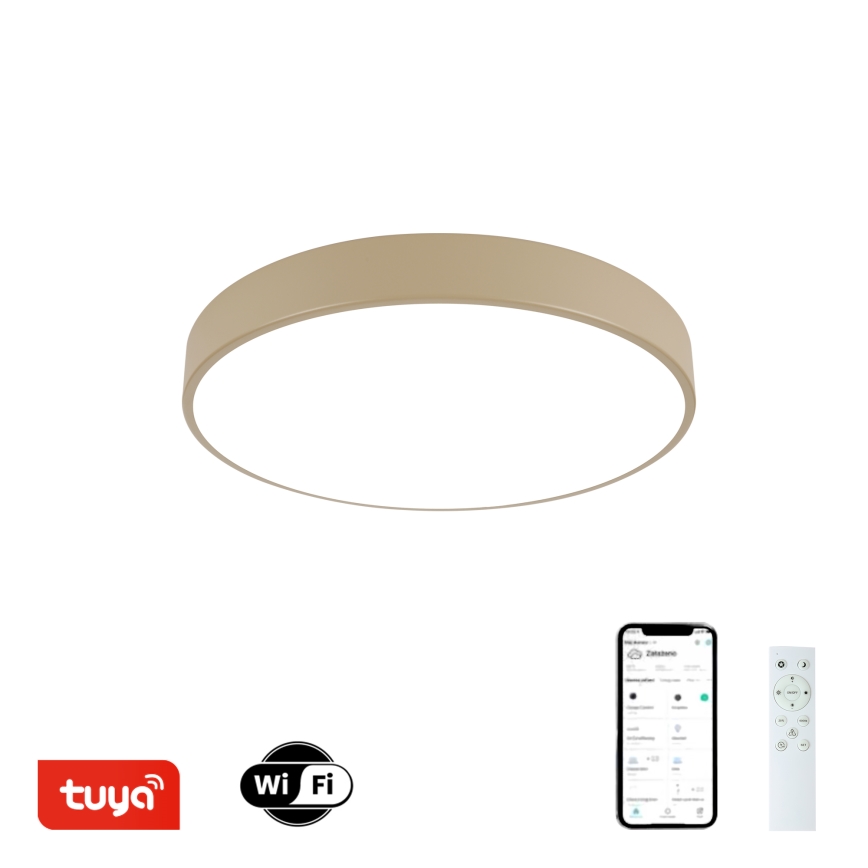 Brilagi - Himmennettävä kattovalaisin POOL SMART LED/48W/230V 3000-6000K 40 cm Wi-Fi Tuya beige + kaukosäädin
