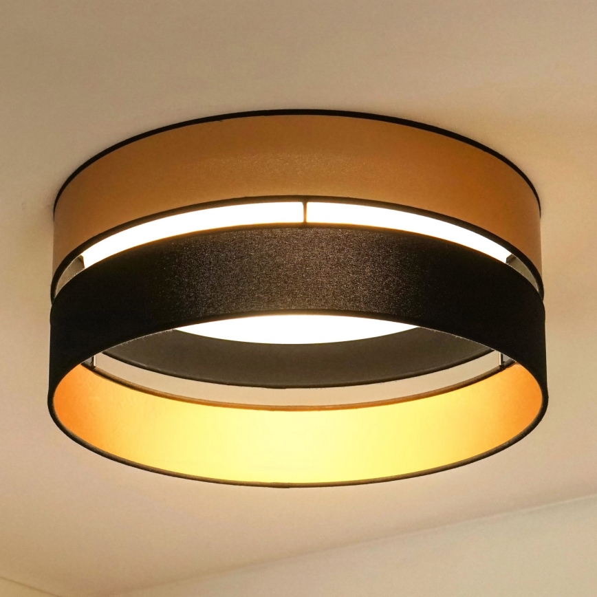 Brilagi - LED-kattovalaisin ROYAL LED/24W/230V halkaisija 45 cm musta/kulta