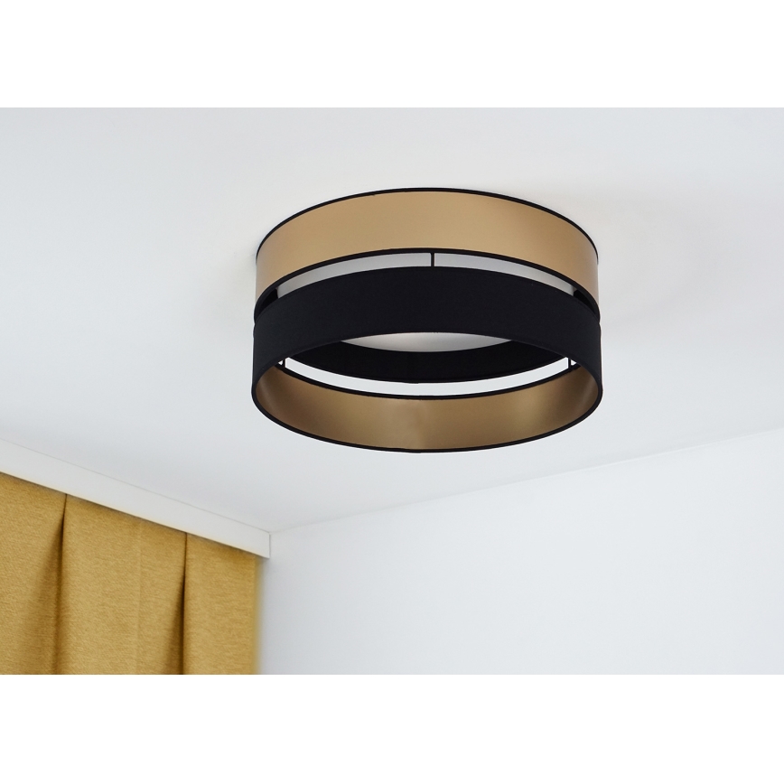 Brilagi - LED-kattovalaisin ROYAL LED/24W/230V halkaisija 45 cm musta/kulta