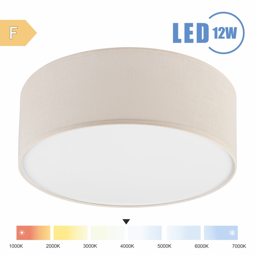Brilagi - LED-kattovalaisin SIRIJA LED/12W/230V halkaisija 35 cm kerma