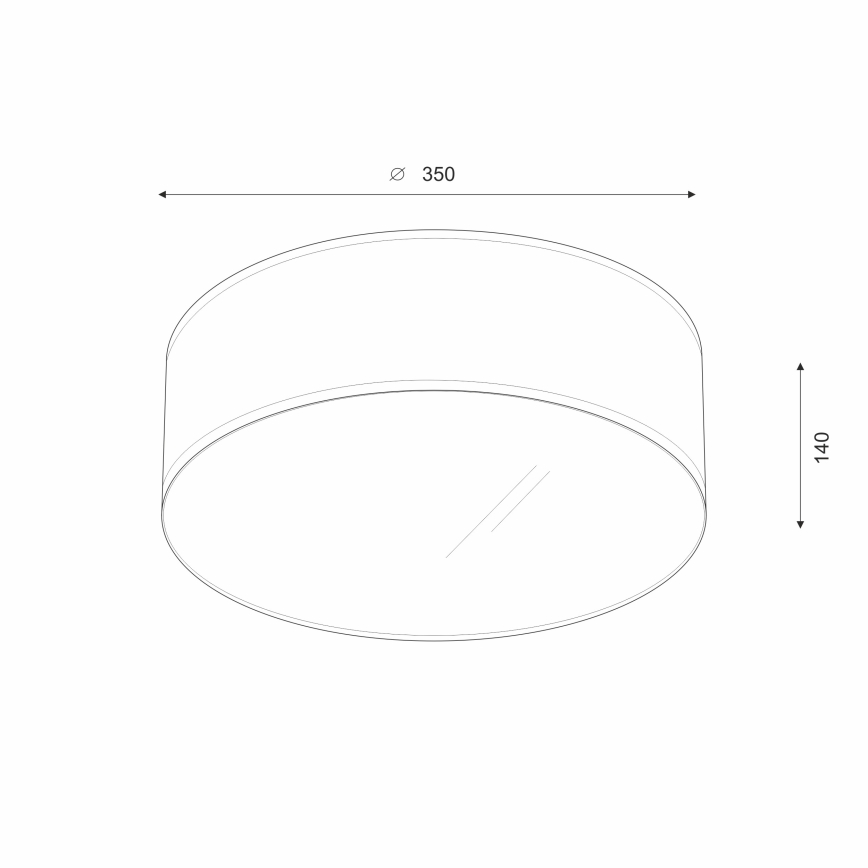 Brilagi - LED-kattovalaisin SIRIJA LED/12W/230V halkaisija 35 cm kerma