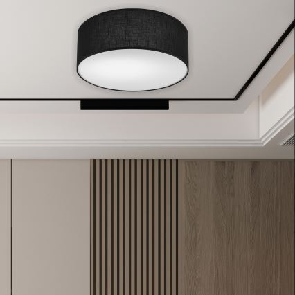 Brilagi - LED-kattovalaisin SIRIJA LED/12W/230V halkaisija 35 cm musta
