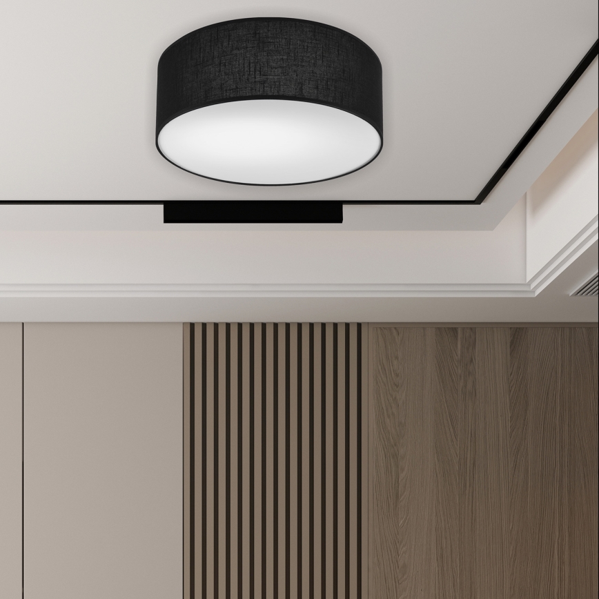 Brilagi - LED-kattovalaisin SIRIJA LED/12W/230V halkaisija 35 cm musta