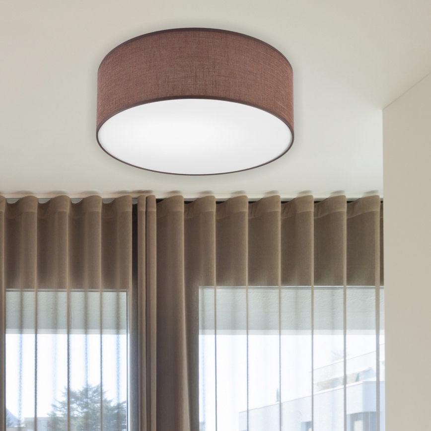 Brilagi - LED-kattovalaisin SIRIJA LED/12W/230V halkaisija 35 cm ruskea